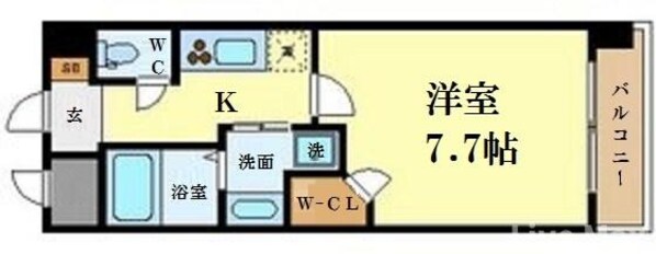 クラウンハイム北心斎橋フラワーコートの物件間取画像